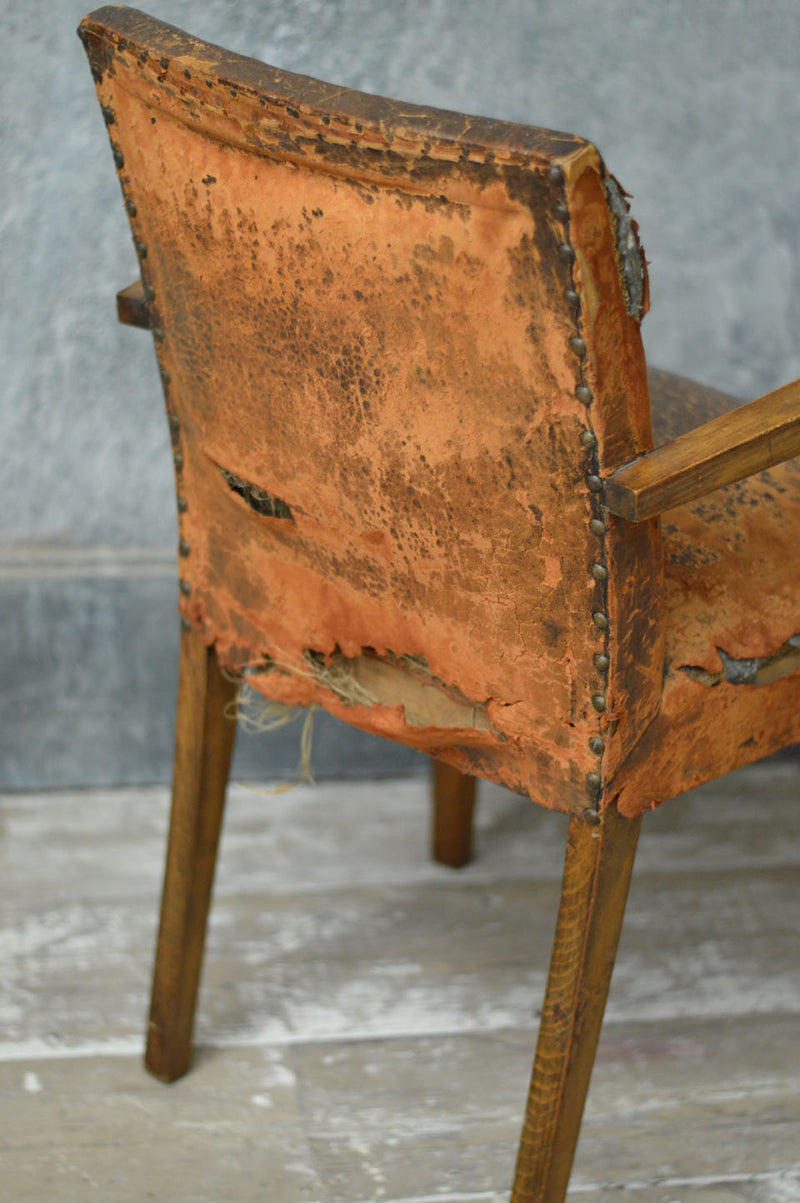 Pair of French bridge chairs