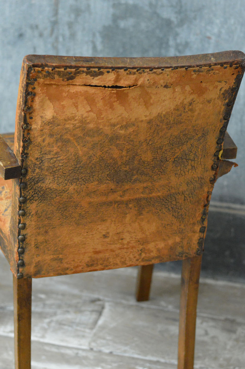 Pair of French bridge chairs