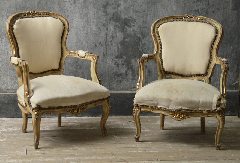 Pair of Louise Philippe salon chairs