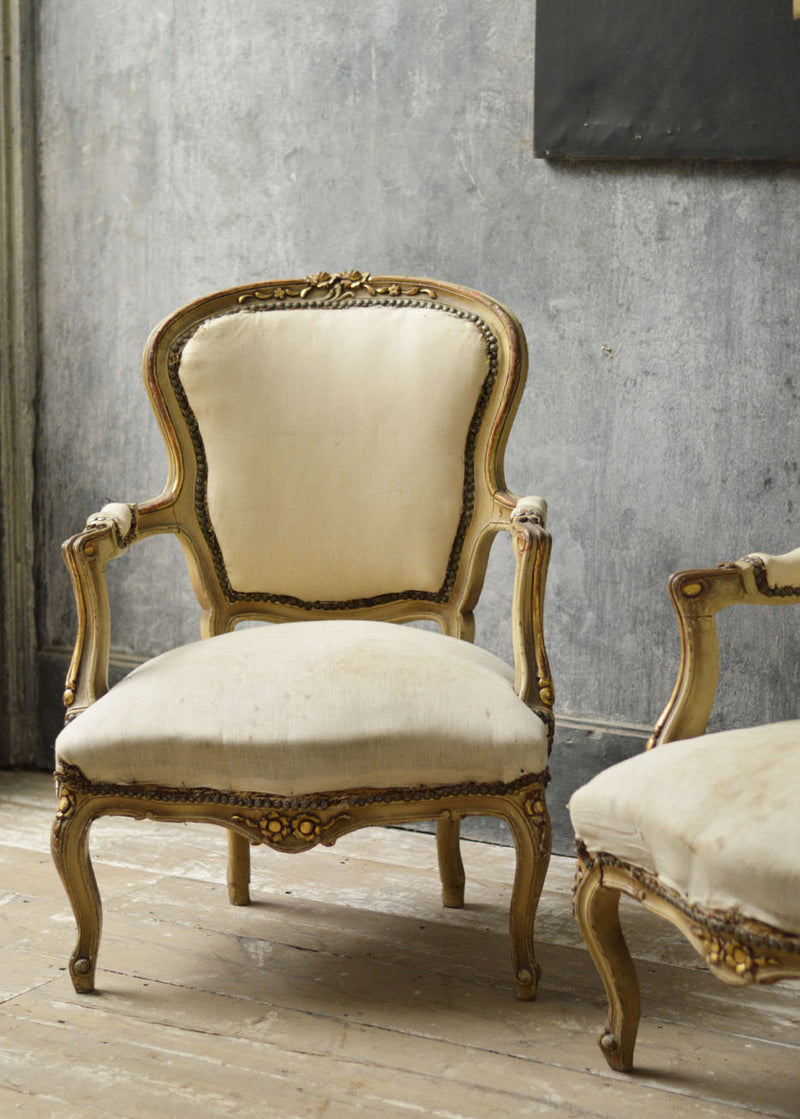 Pair of Louise Philippe salon chairs