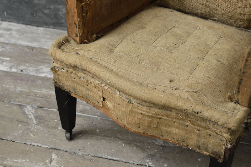 English 19th Century wing chair.