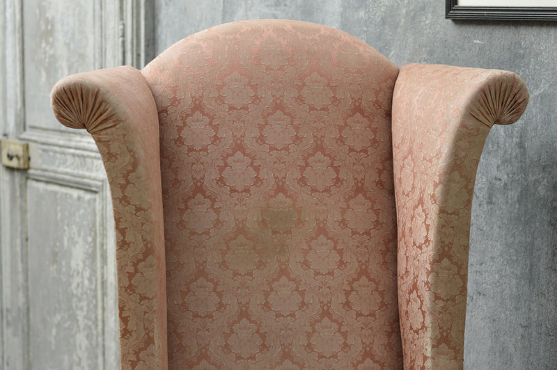 A Swedish Baroque tall back wing chair