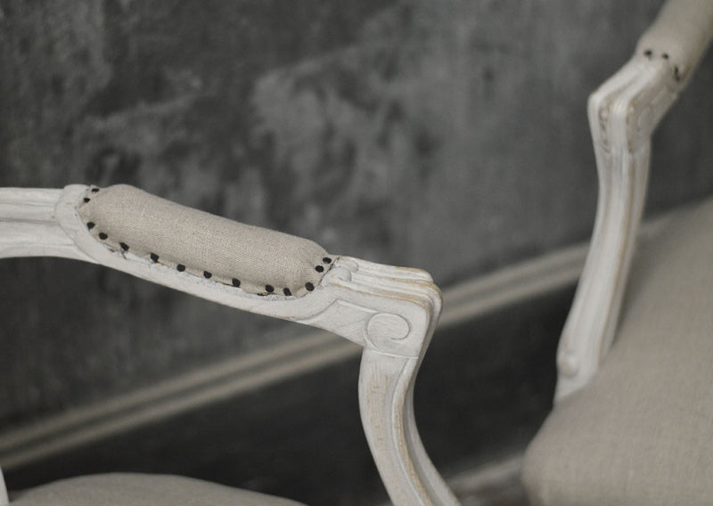 Pair of French salon chairs