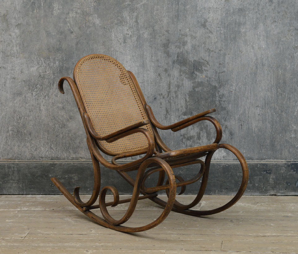 19th Century bentwood rocking chair by Fischel