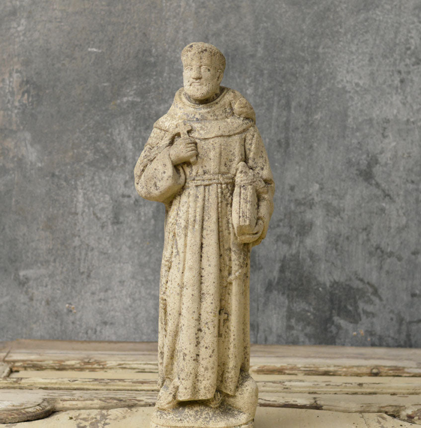 A 20th Century decorative statue of St Francis.