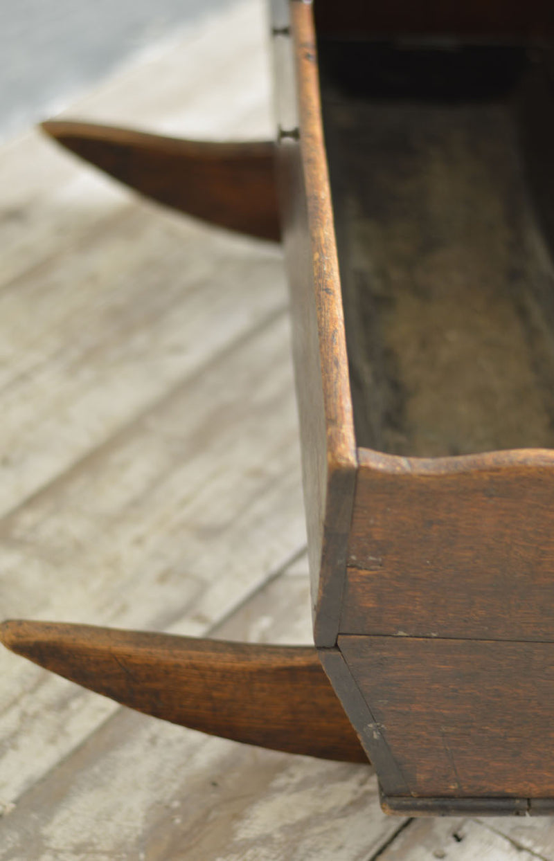 18th CENTURY OAK CRADLE