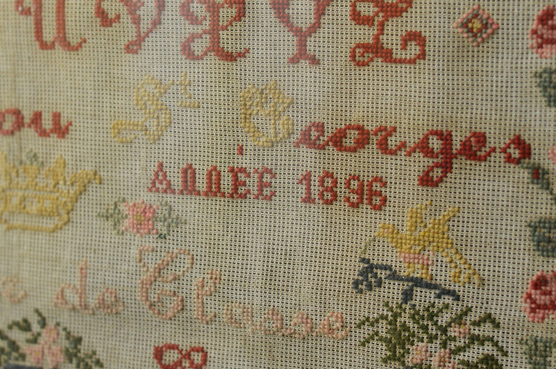French sampler dated 1896.