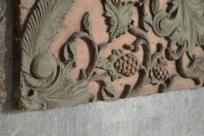PAIR OF TEAK CARVED PANELS
