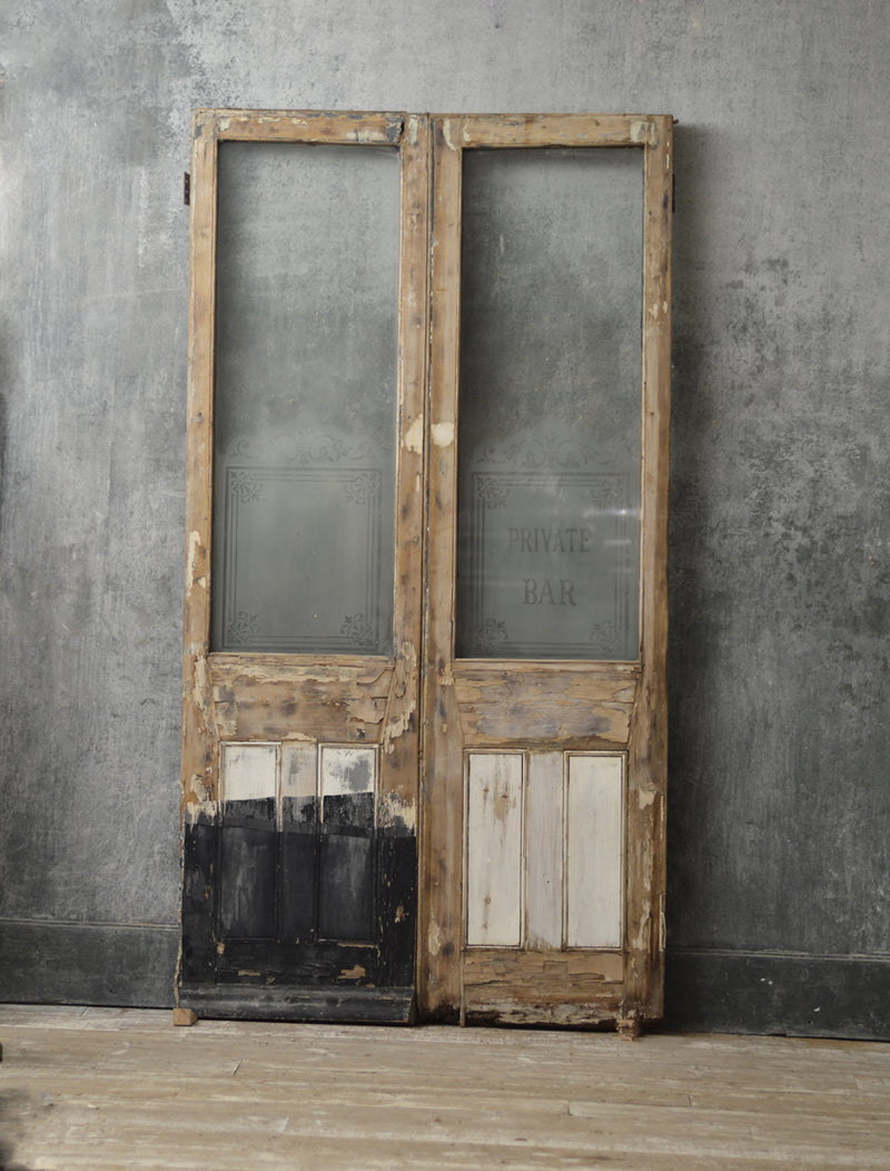 Pair of English  19th Century tavern doors