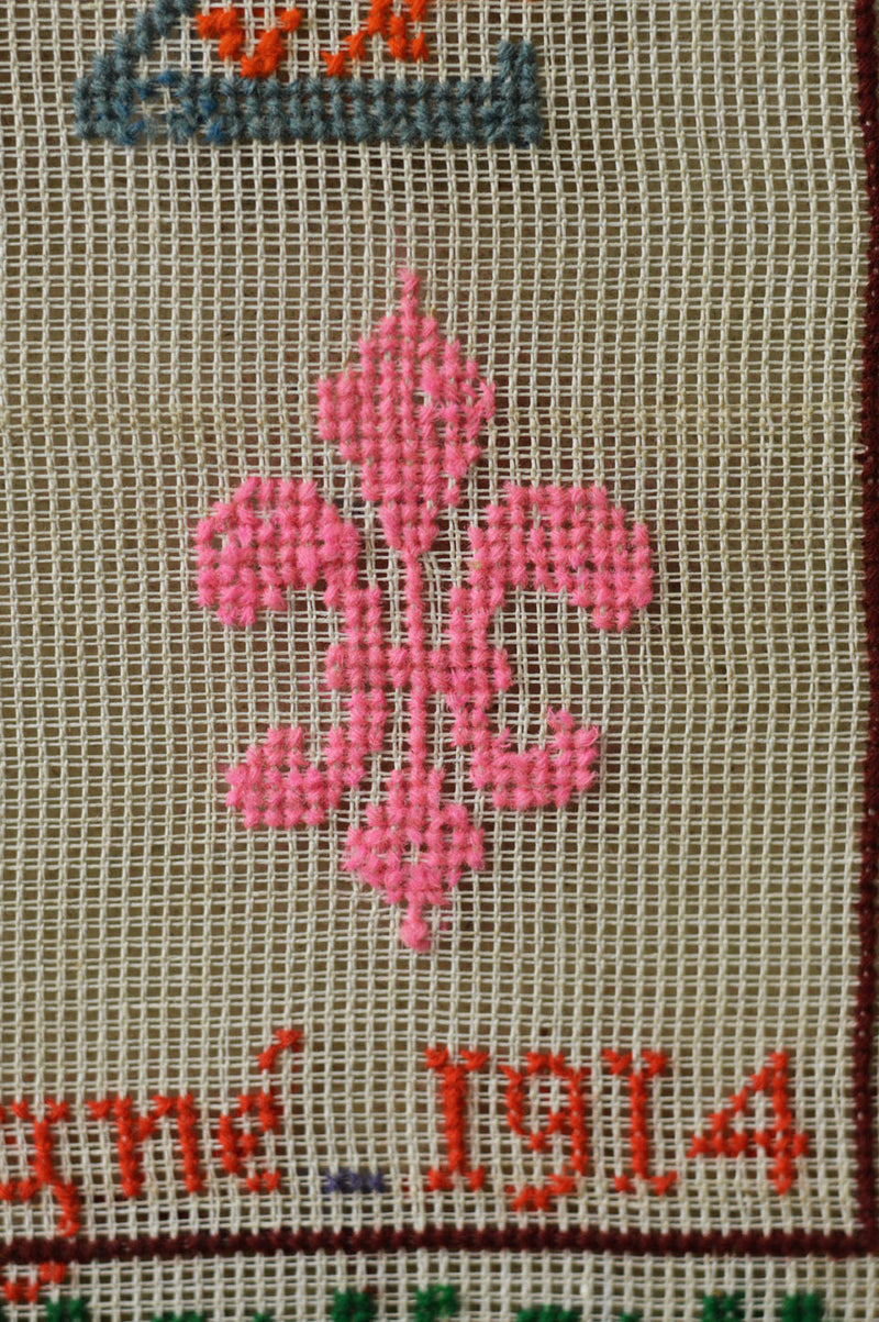 French sampler dated 1914