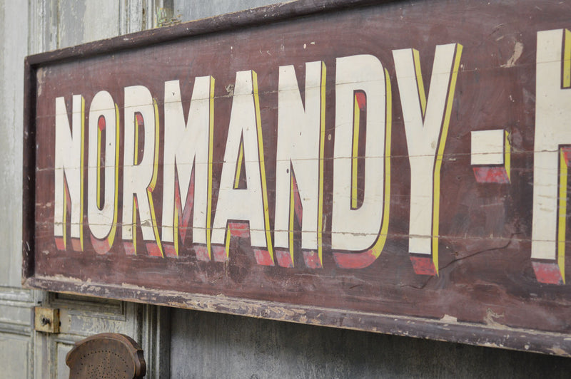 French early 20th Century hand painted sign