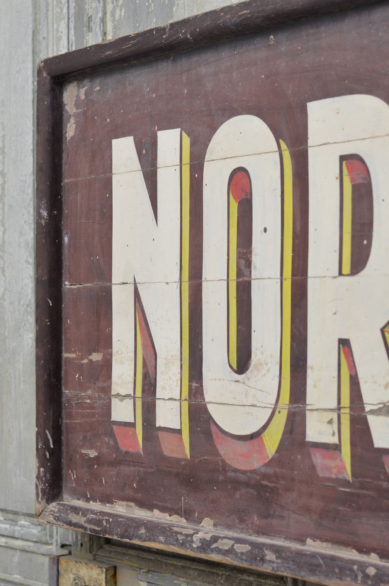 French early 20th Century hand painted sign