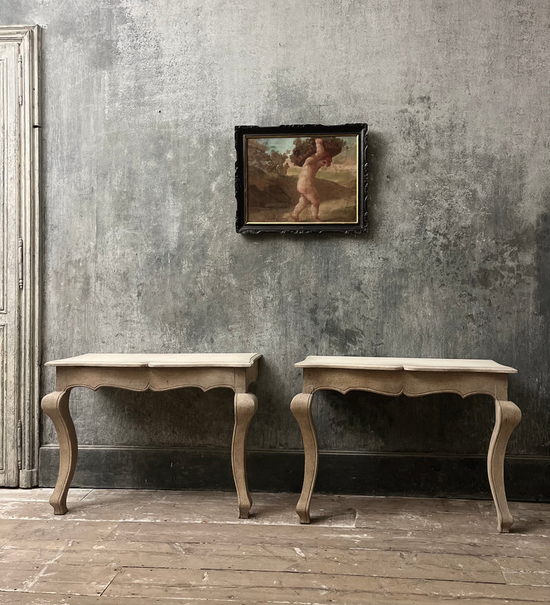Pair of 19th century console tables