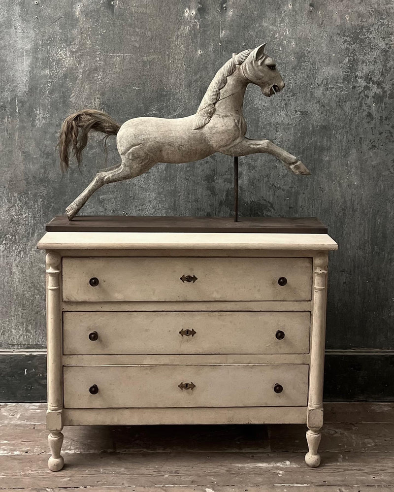 French 19th Century wooden horse