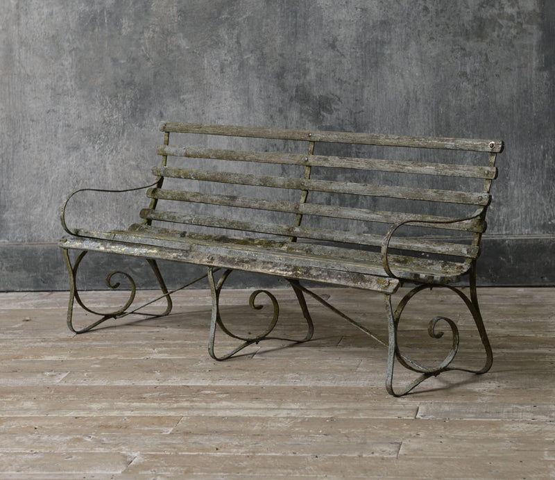 Antique garden bench