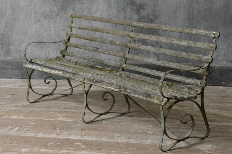 Antique garden bench