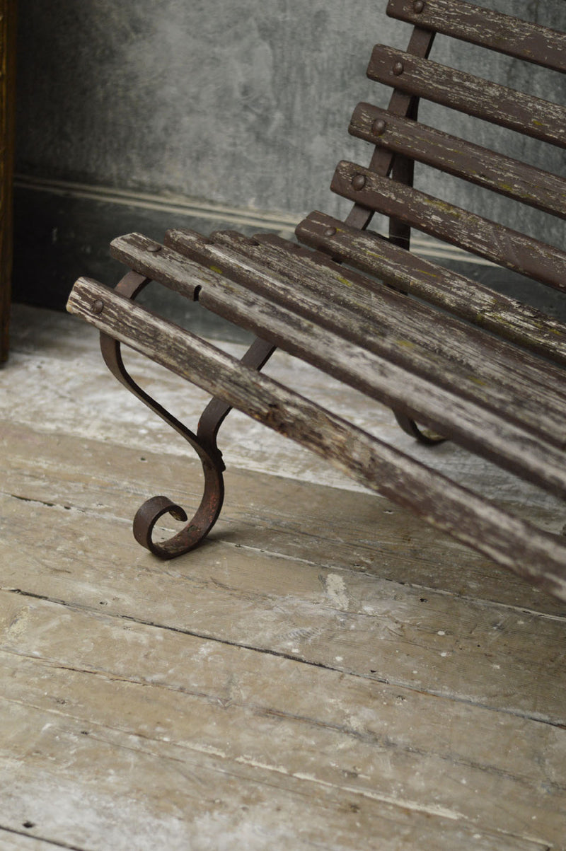 English 19th Century high back bench.