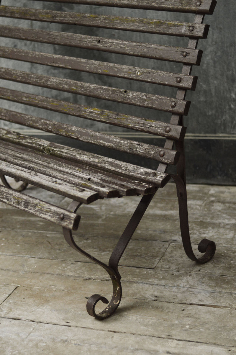 English 19th Century high back bench.