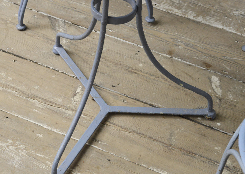 French 19th Century iron garden set.