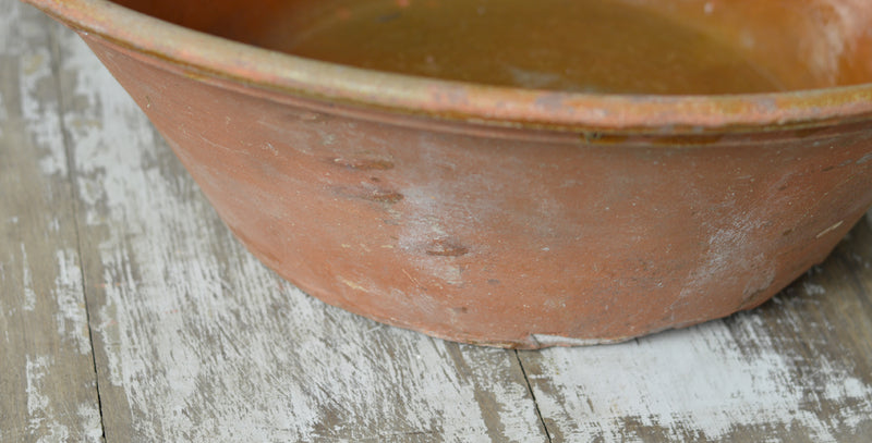French 19th Century large earthenware bowl