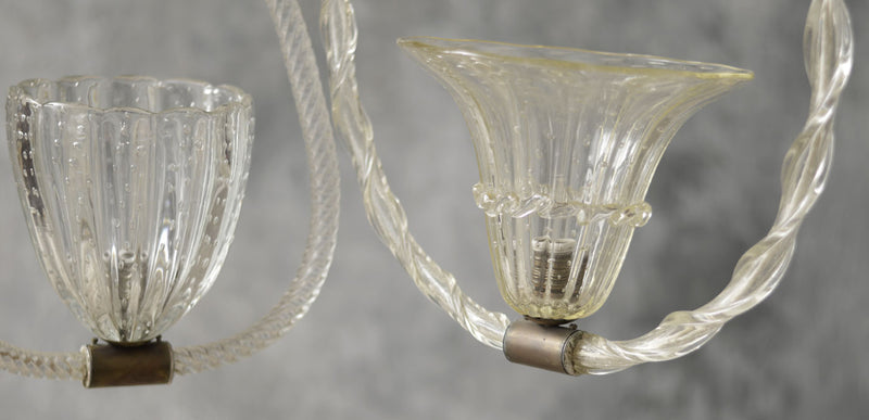 TRIO OF MURANO GLASS CHANDELIERS