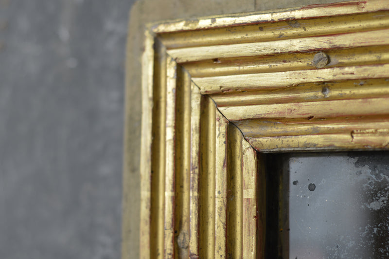 French 18th Century  reeded mirror.