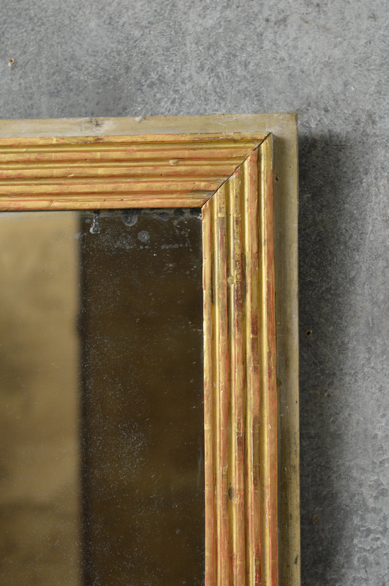 French 18th Century  reeded mirror.