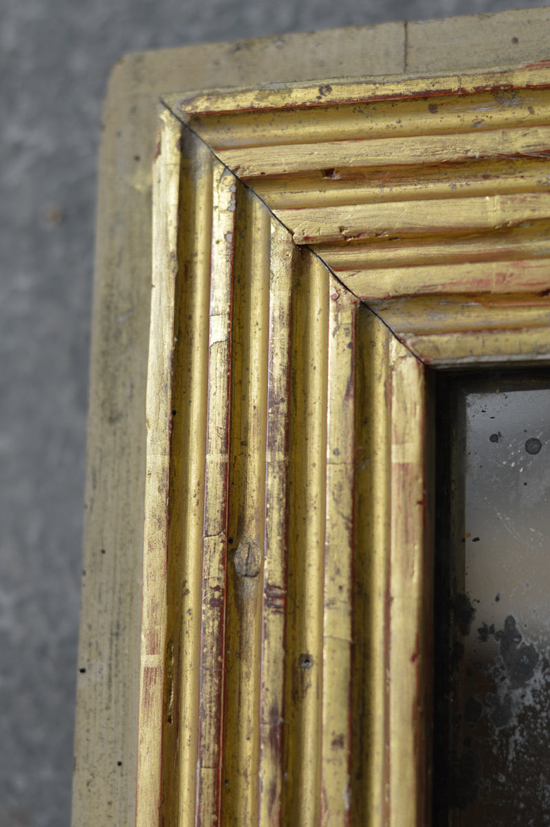 French 18th Century  reeded mirror.