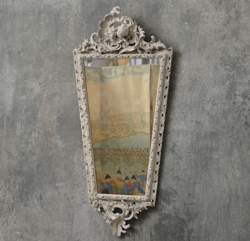 English 1950's cherub mirror