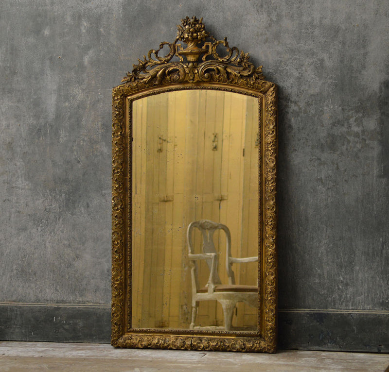 Large French early 19th Century gilt mirror