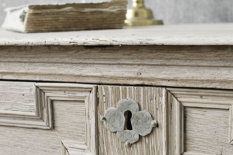 English 17th Century geometric chest on chest