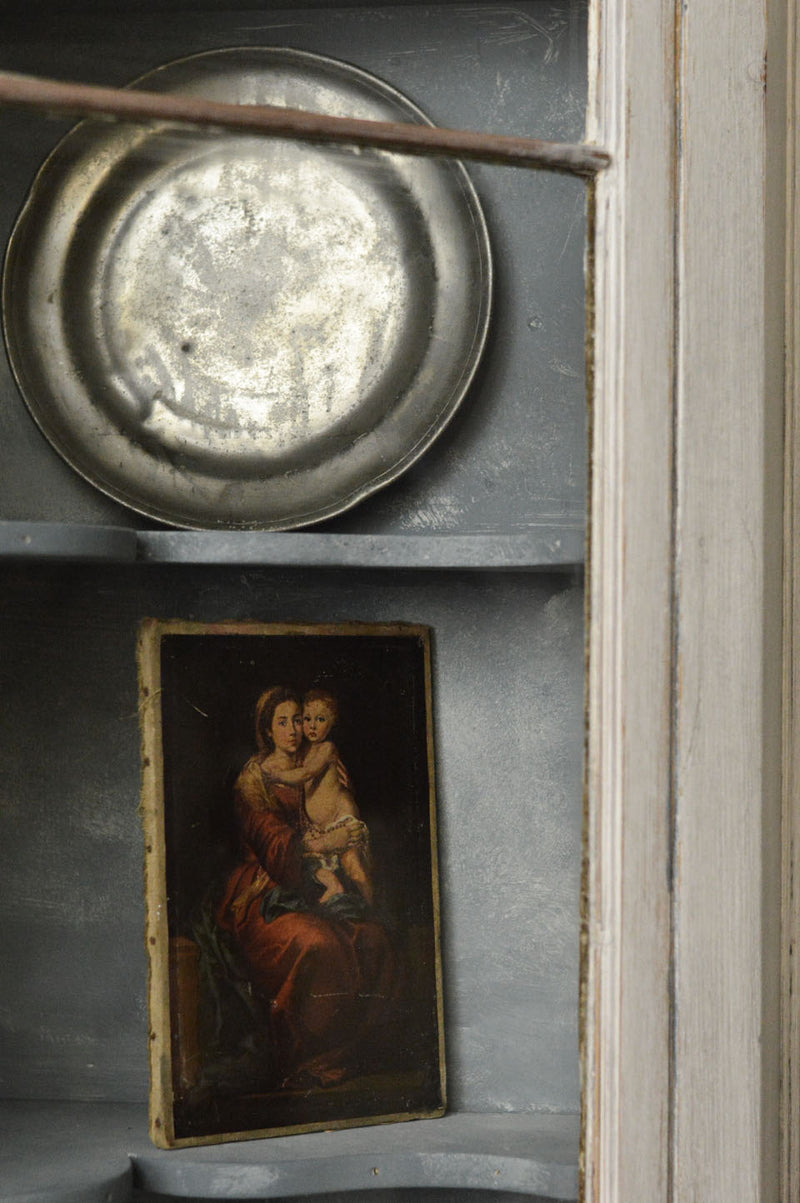 English Georgian corner display cabinet