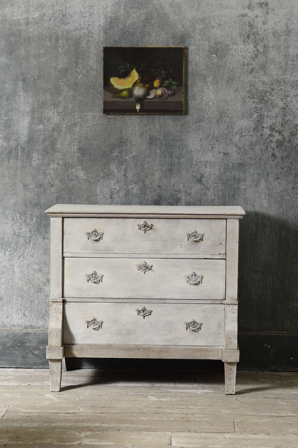 18th Century painted Dutch commode.