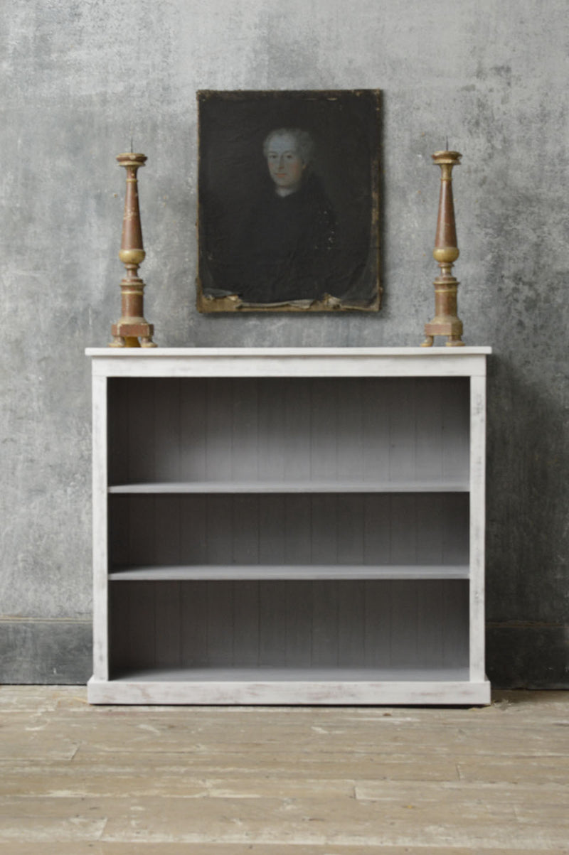 English painted bookcase