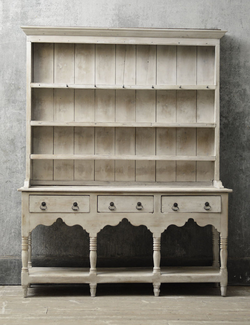 Early English 19th Century painted country dresser