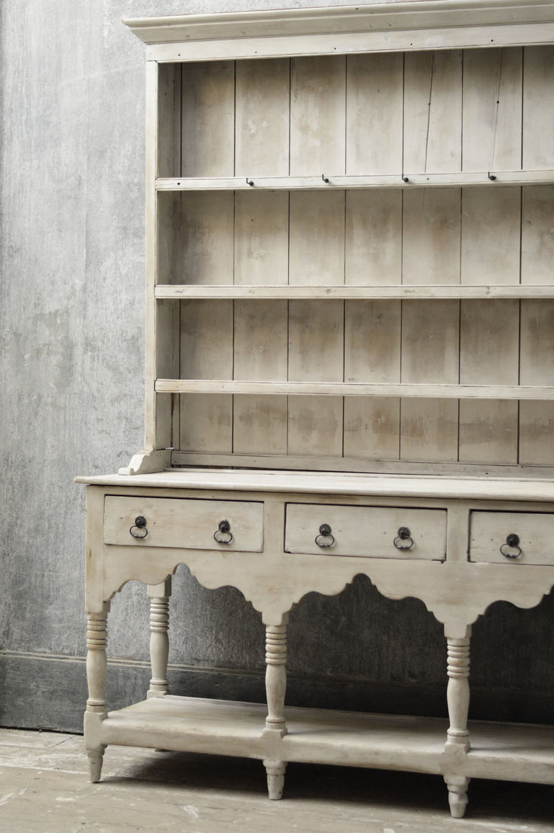 Early English 19th Century painted country dresser