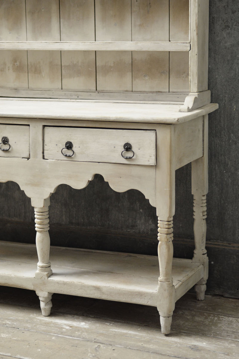 Early English 19th Century painted country dresser