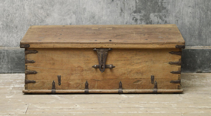 18th Century Anglo Indian teak trunk coffee table