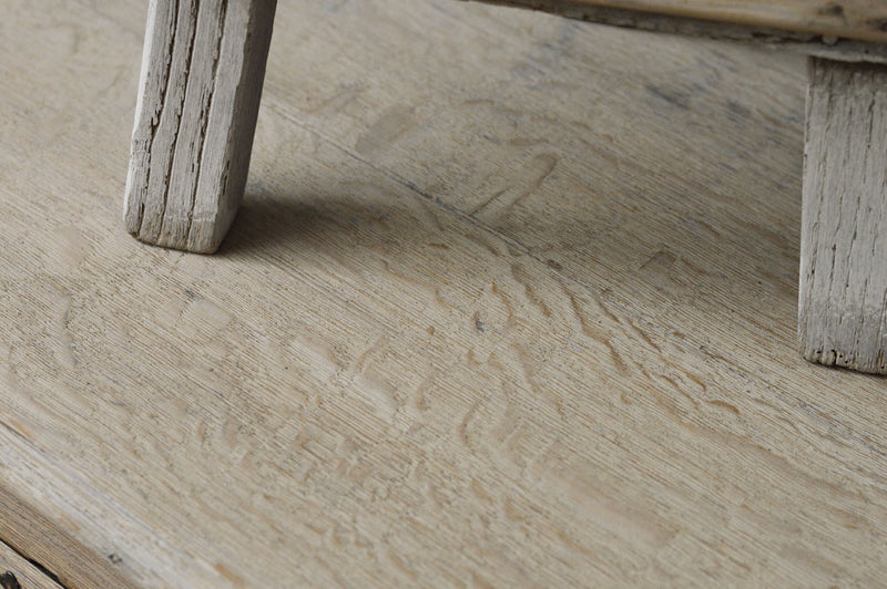 English 18th Century bleached oak dresser base.