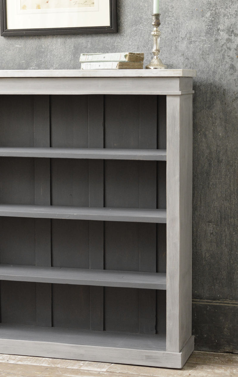 An English painted bookcase