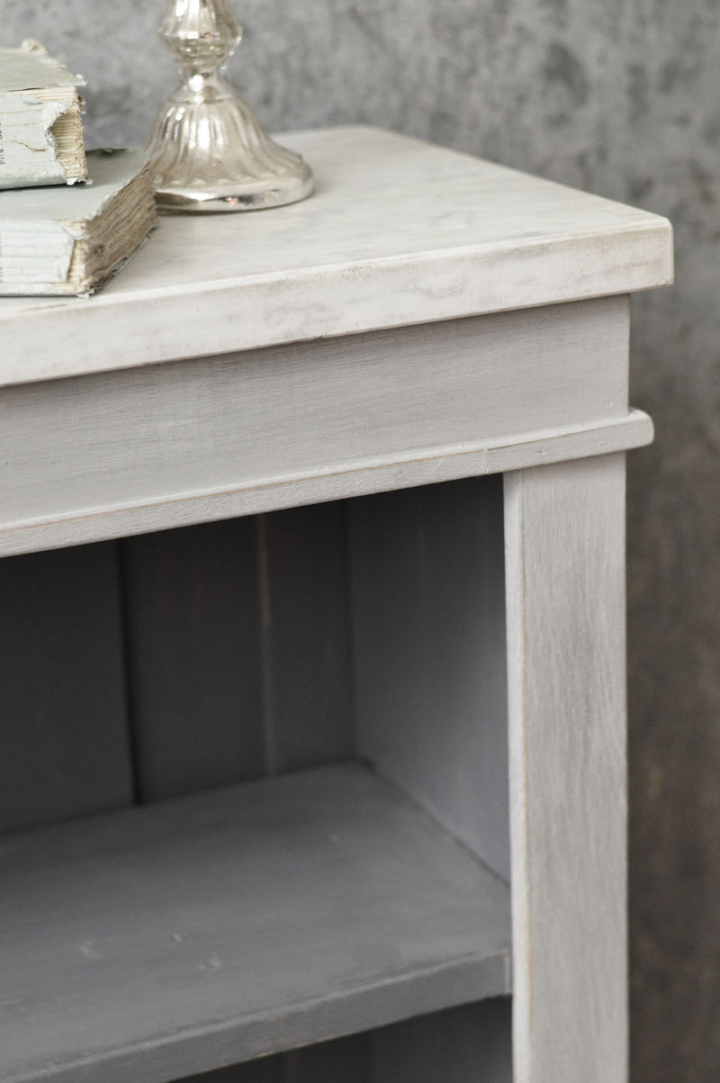 An English painted bookcase