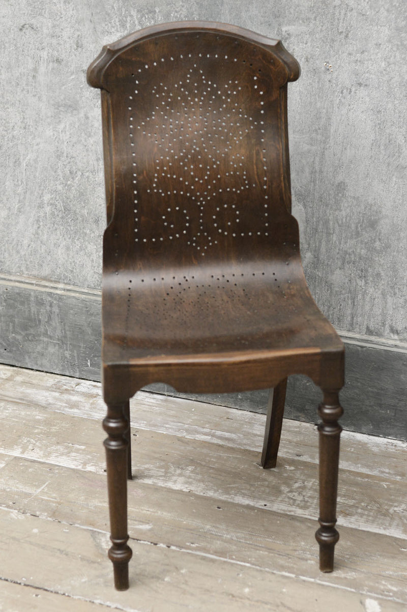 Pair of French 19th Century pierced bentwood chairs