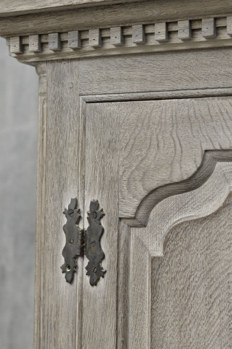 George II  painted oak livery cupboard