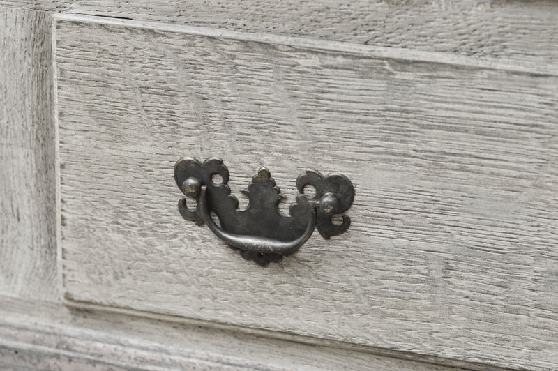 George II  painted oak livery cupboard