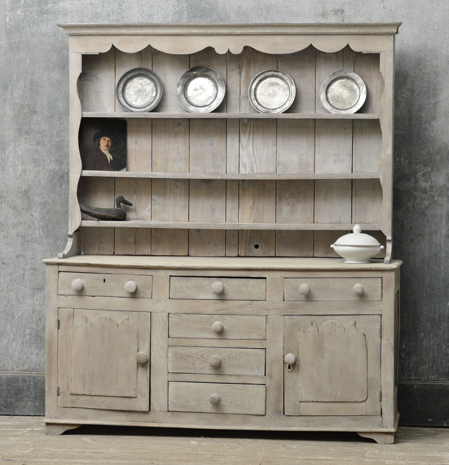 English 18th Century painted country dresser  French Loft