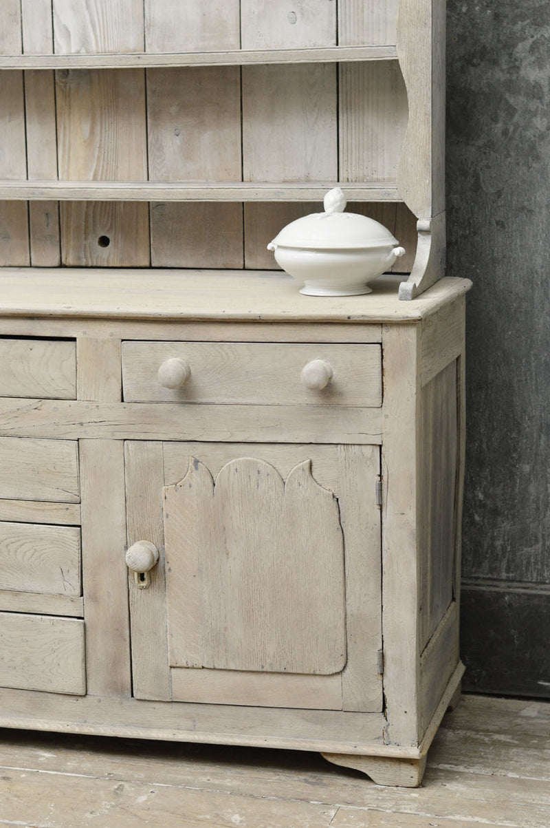 English 18th Century painted country dresser