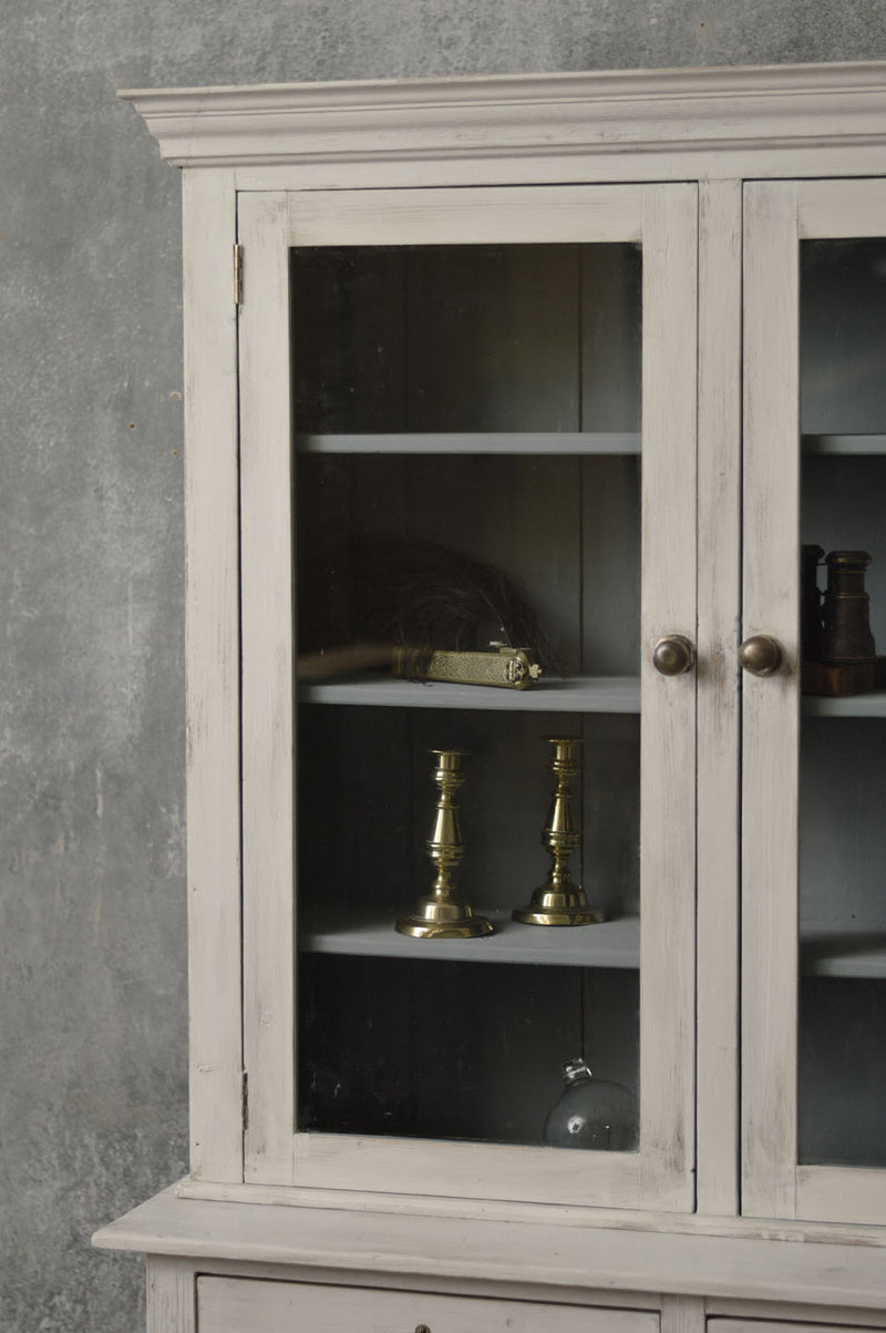 English 19th Century glazed bookcase