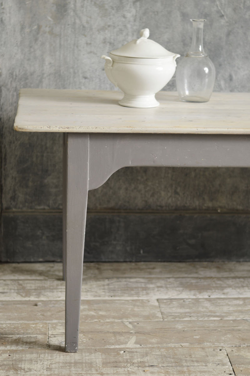 FRENCH 19TH CENTURY PAINTED FARMHOUSE TABLE