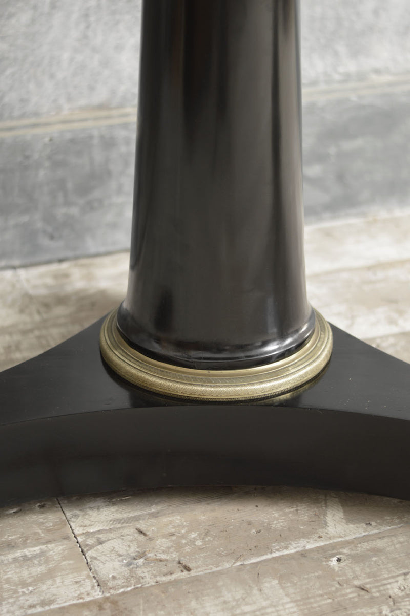 EBONISED EMPIRE GUERIDON TABLE