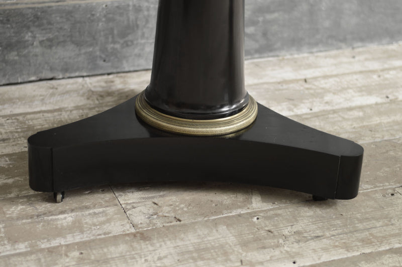 EBONISED EMPIRE GUERIDON TABLE